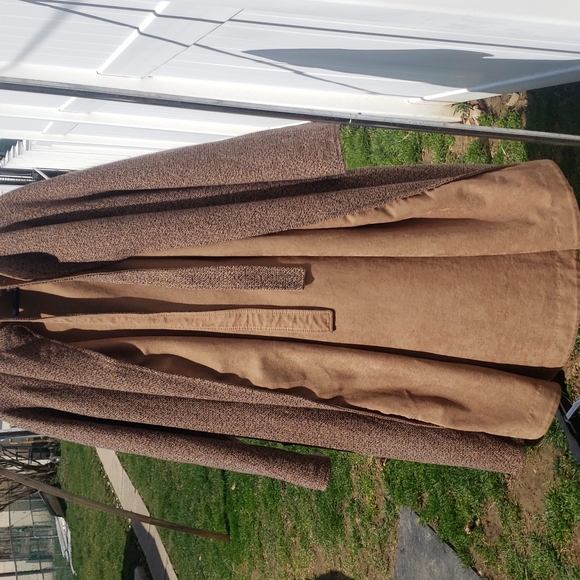 TWEED REVERSIBLE WOMENS FULL LENGHT COAT. - Picture 3 of 7